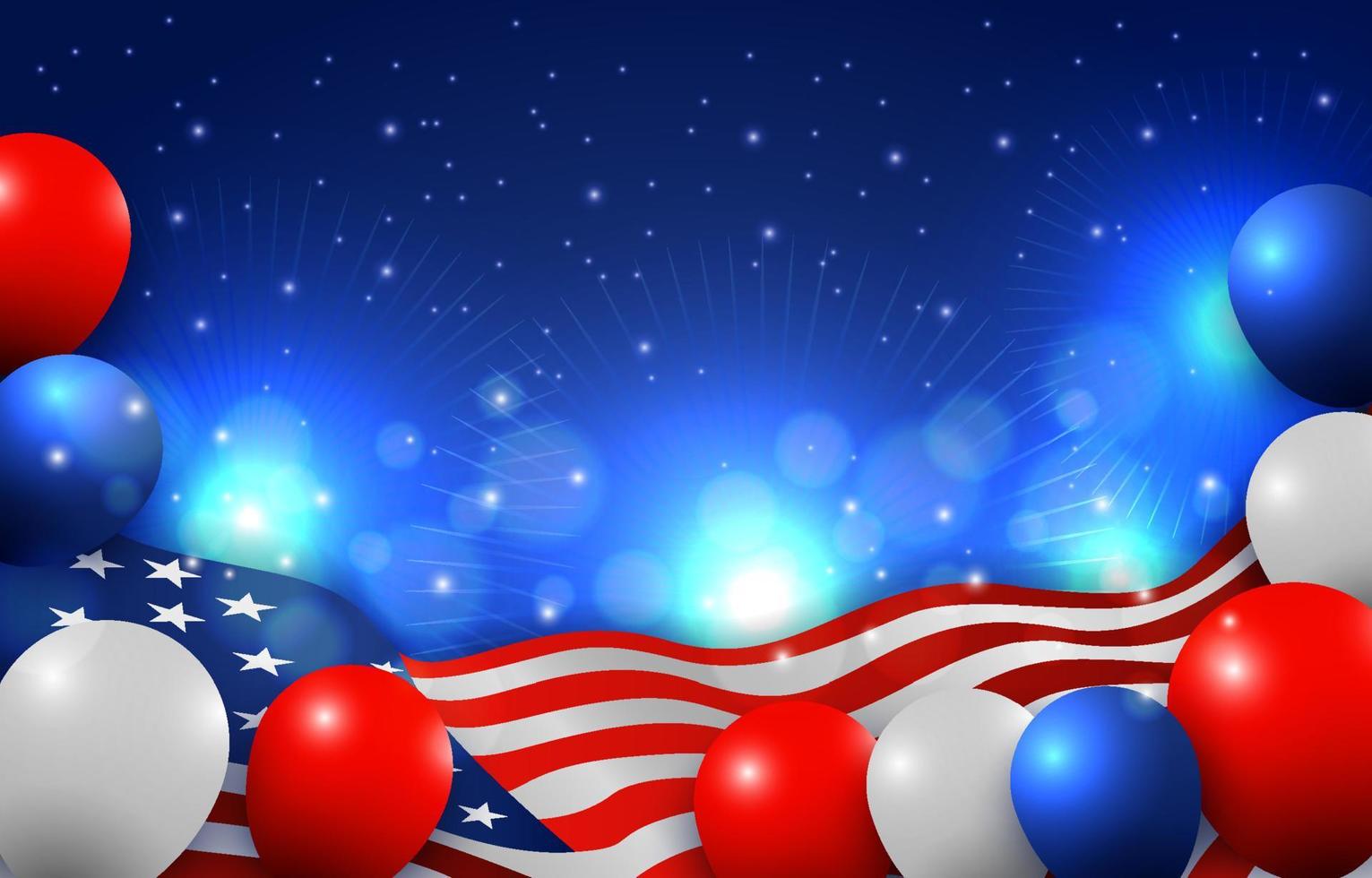 USA Independent Day Background vector