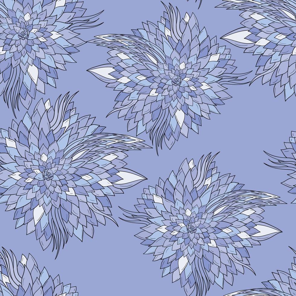 Seamless floral background with abstract patterns of peonies vector