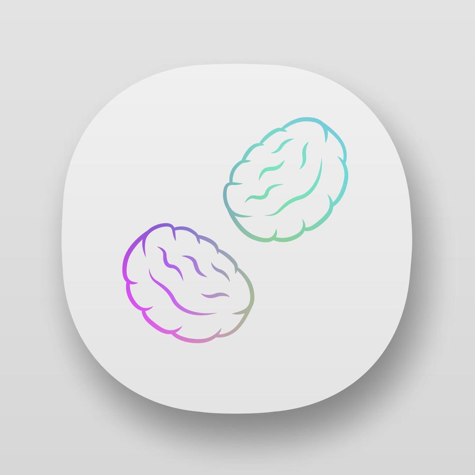 Burger patties app icon. Butchers meat. Roasted cutlet. Rissole. Meat production and sale. Butchery business. UI UX user interface. Web or mobile applications. Vector isolated illustrations