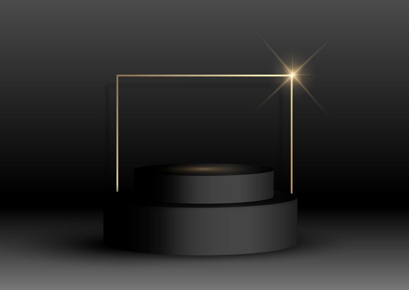 elegant podium display background vector