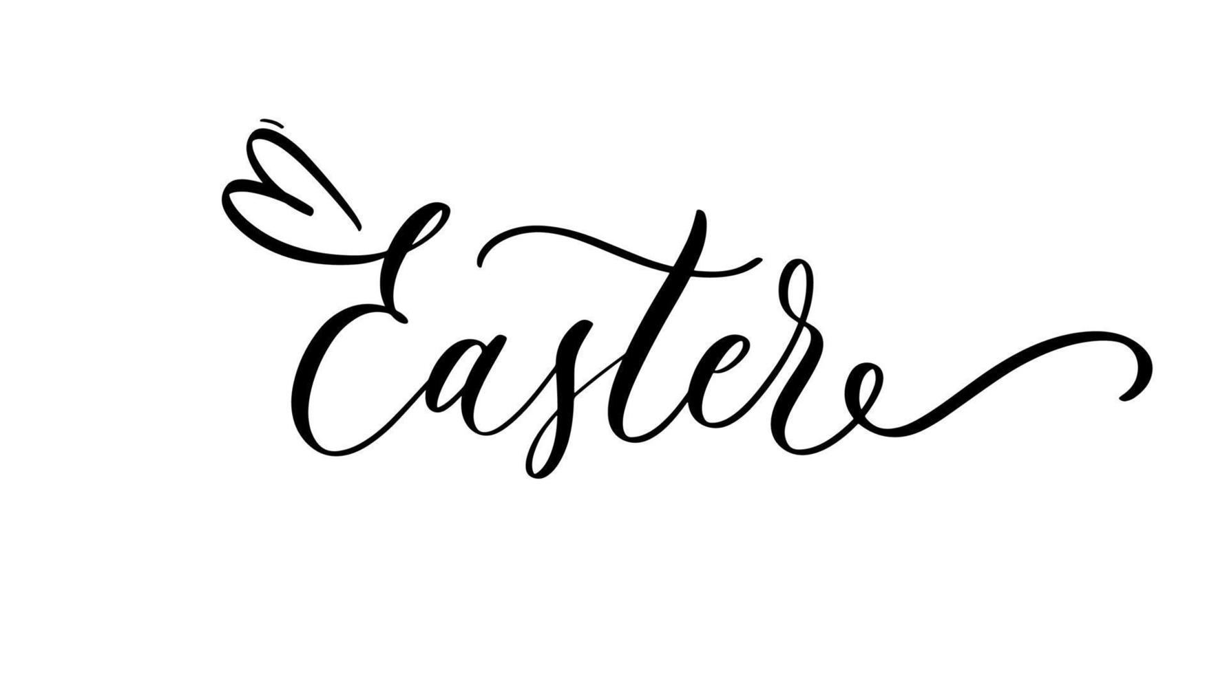 Easter. Lettering Happy Easter quote. vector