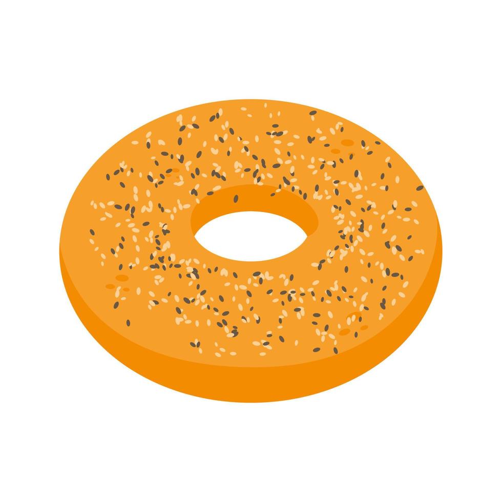 panadería vectorial. el pan de harina de trigo es un delicioso desayuno. vector