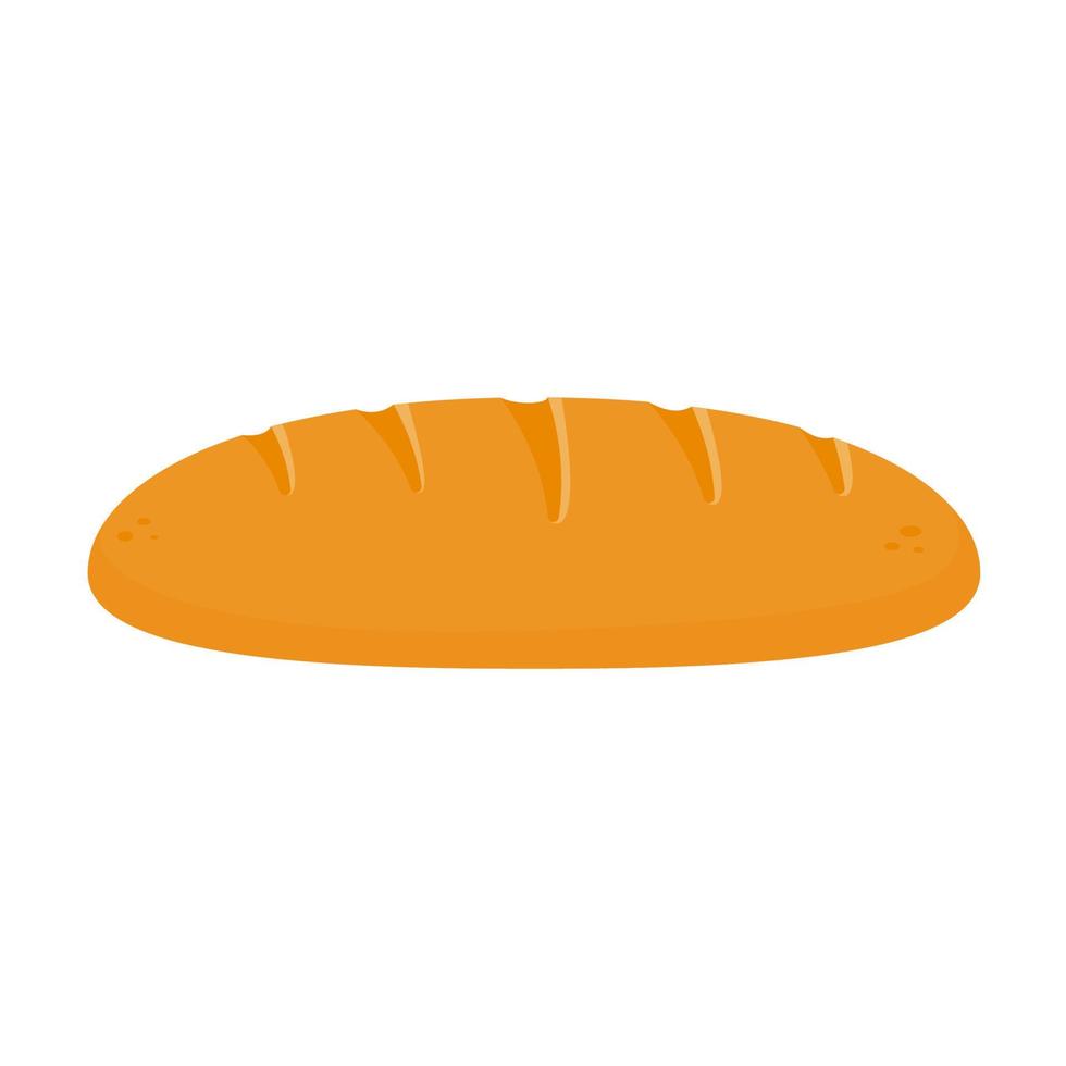 panadería vectorial. el pan de harina de trigo es un delicioso desayuno. vector