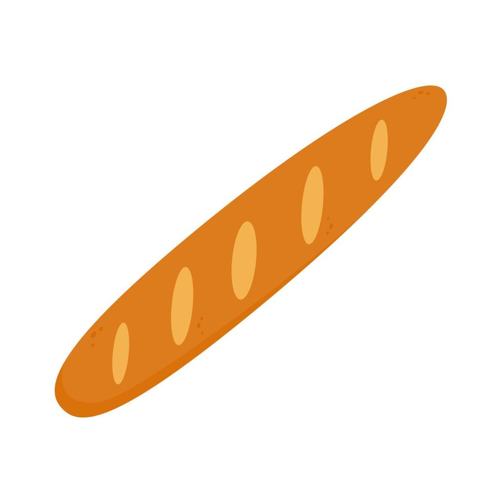 panadería vectorial. el pan de harina de trigo es un delicioso desayuno. vector