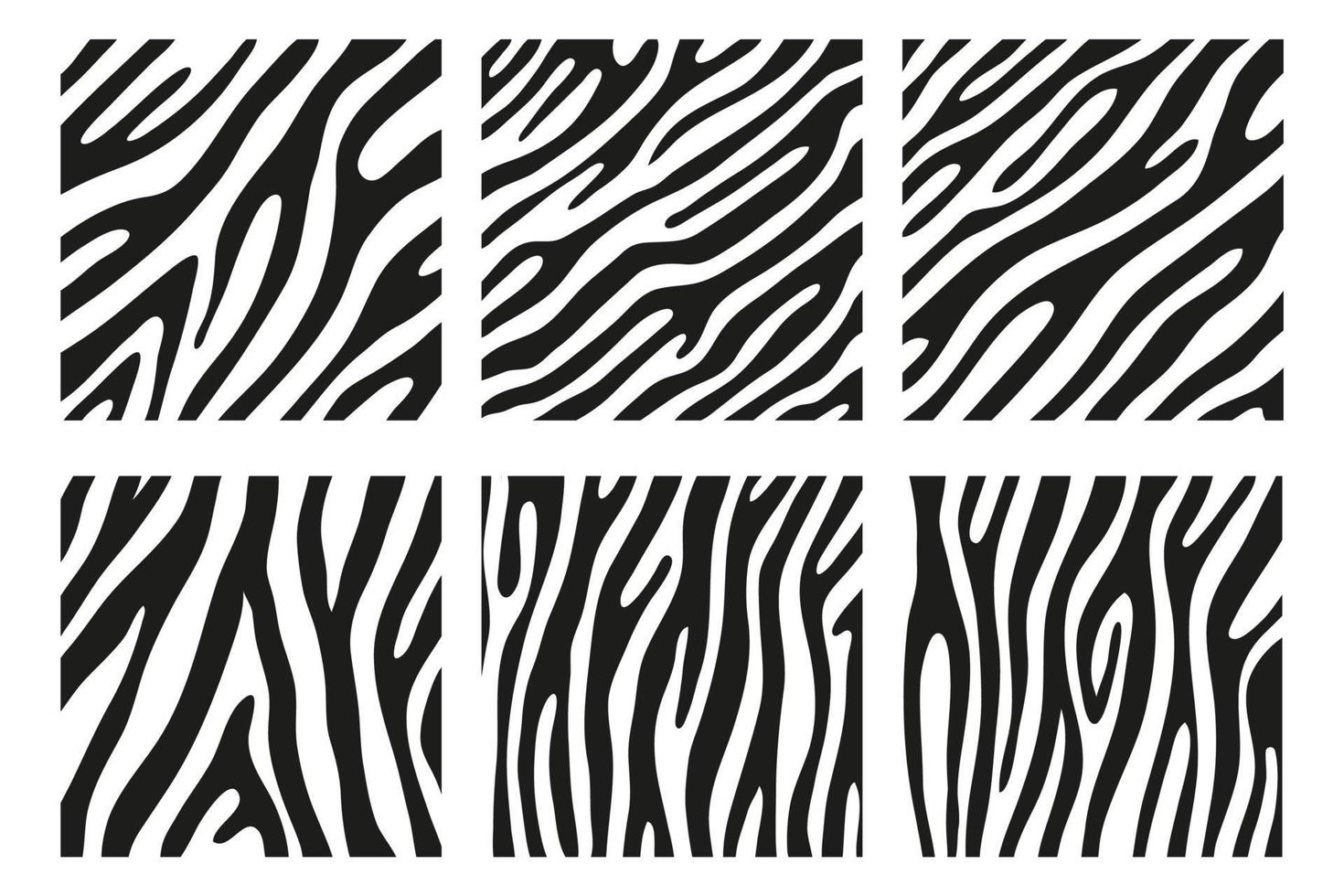 Black stripes on the skin of a zebra for decoration graphics vector