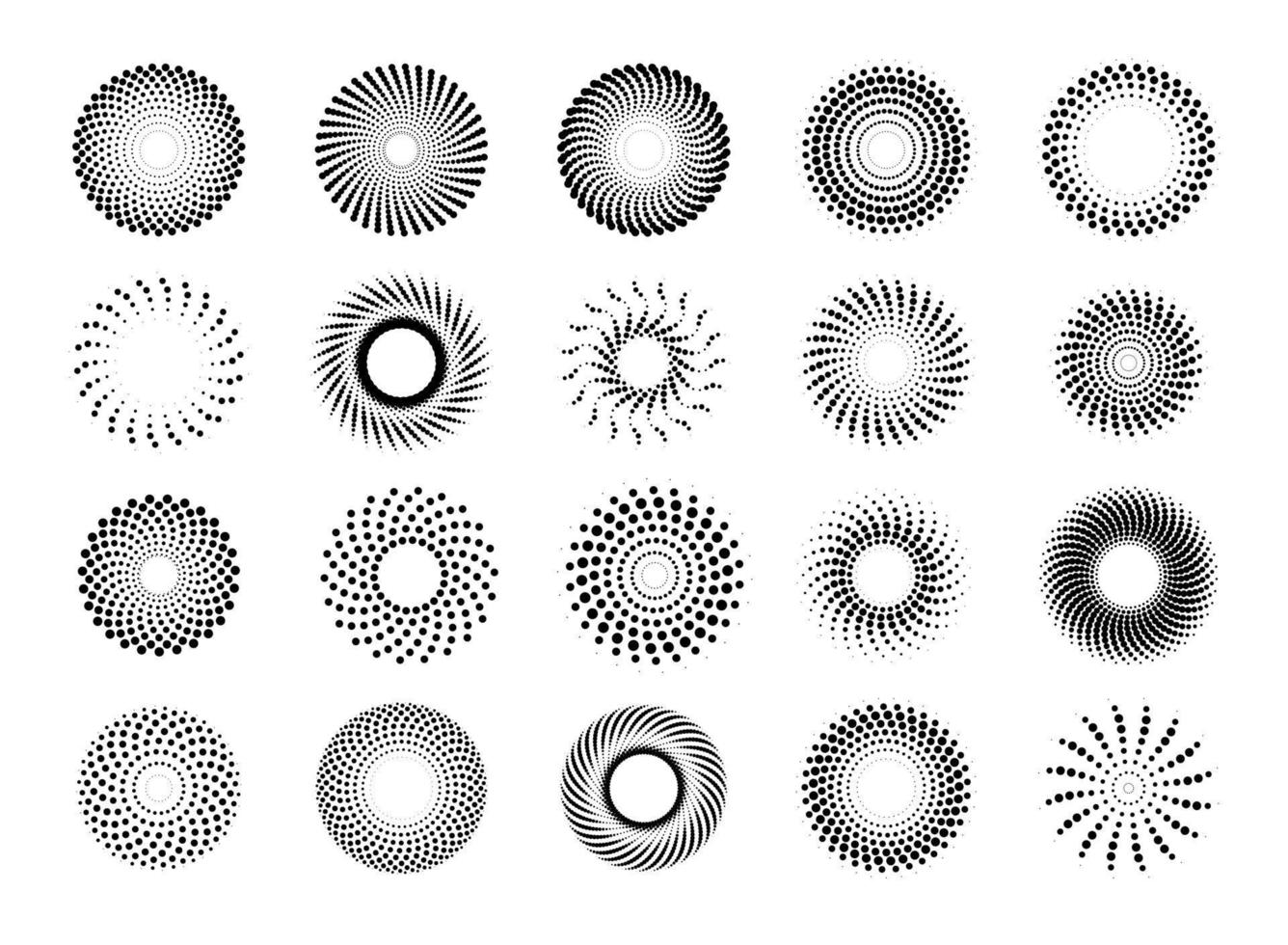 beautiful gradient circle halftone for background decoration comic vector