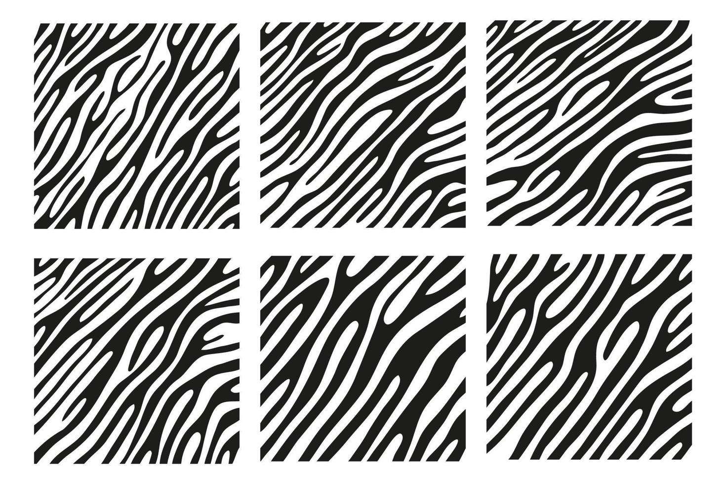 Black stripes on the skin of a zebra for decoration graphics vector