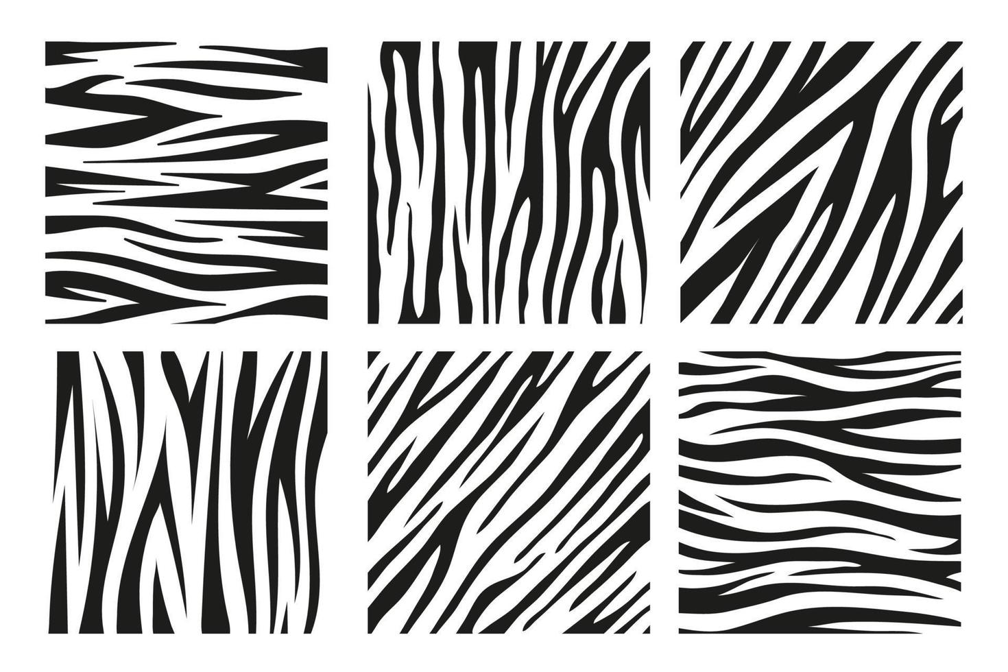Black stripes on the skin of a zebra for decoration graphics vector