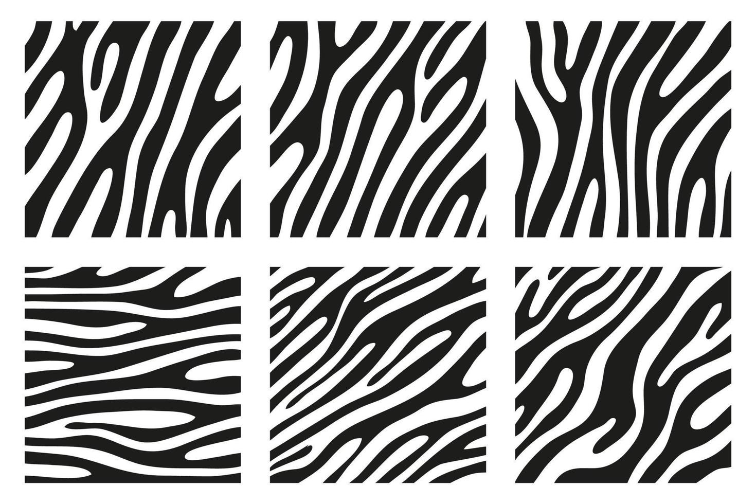 Black stripes on the skin of a zebra for decoration graphics vector