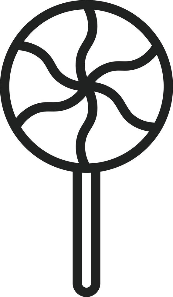 Lollipop Line Icon vector