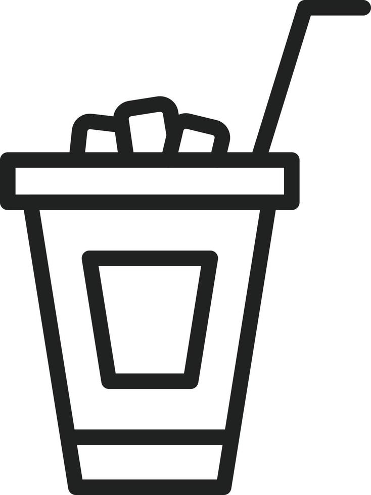 Cold drink Line Icon vector