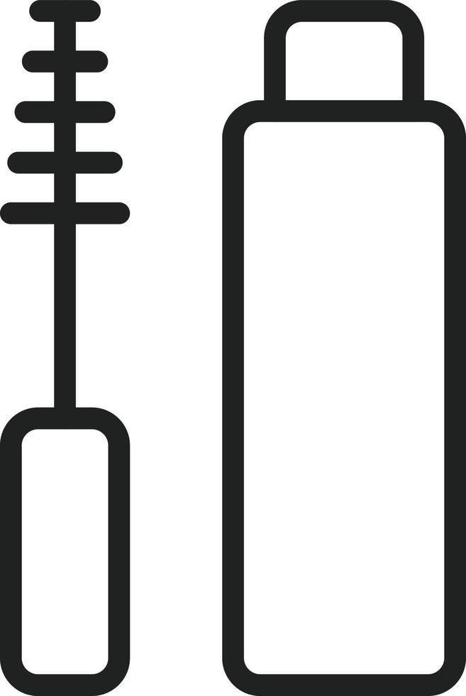 Mascara Brush Line Icon vector
