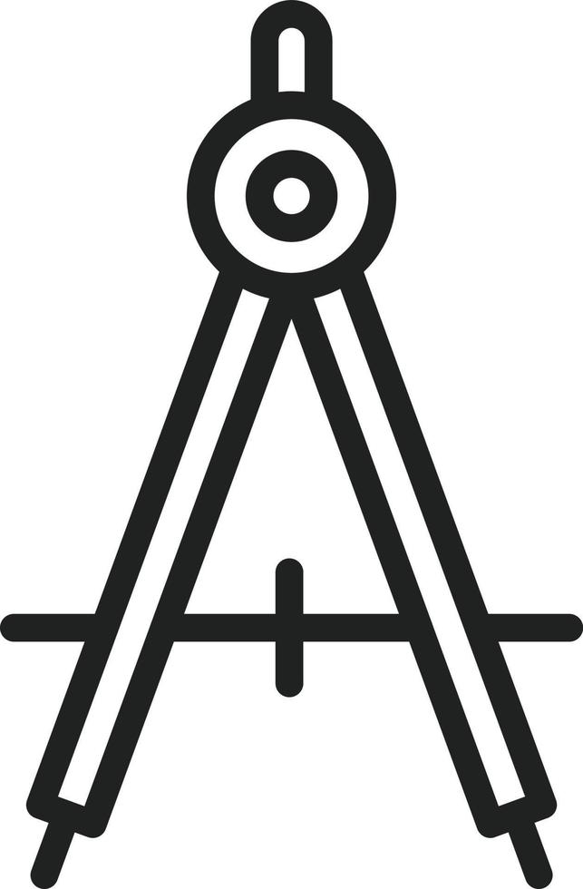 Compass Line Icon vector