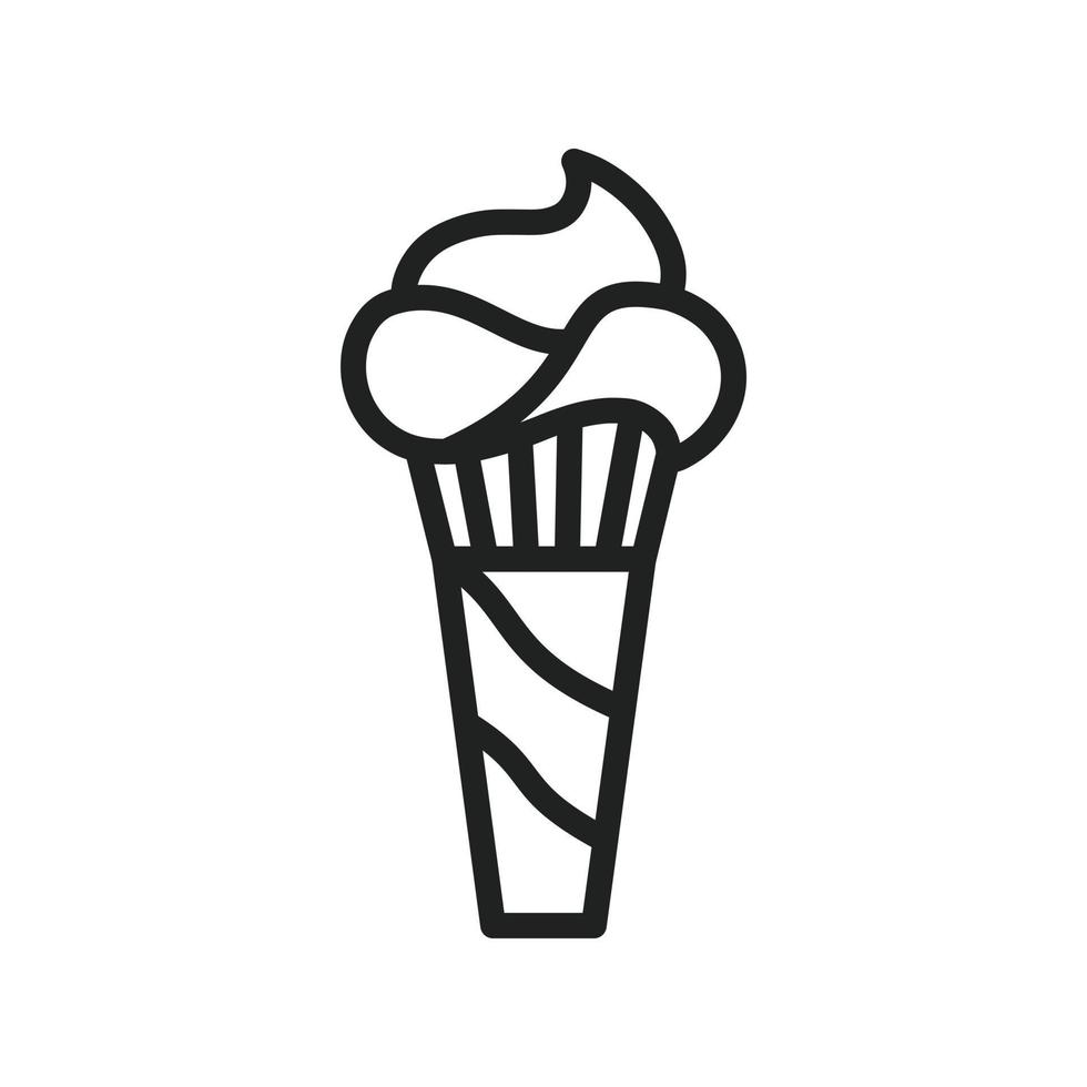 Icecream Line Icon vector