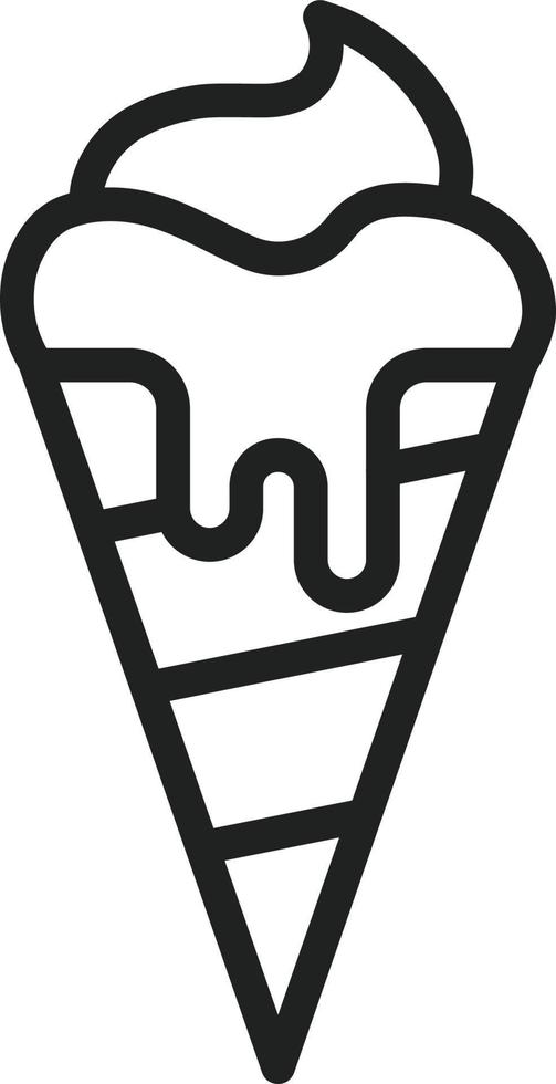 Icecream cone Line Icon vector