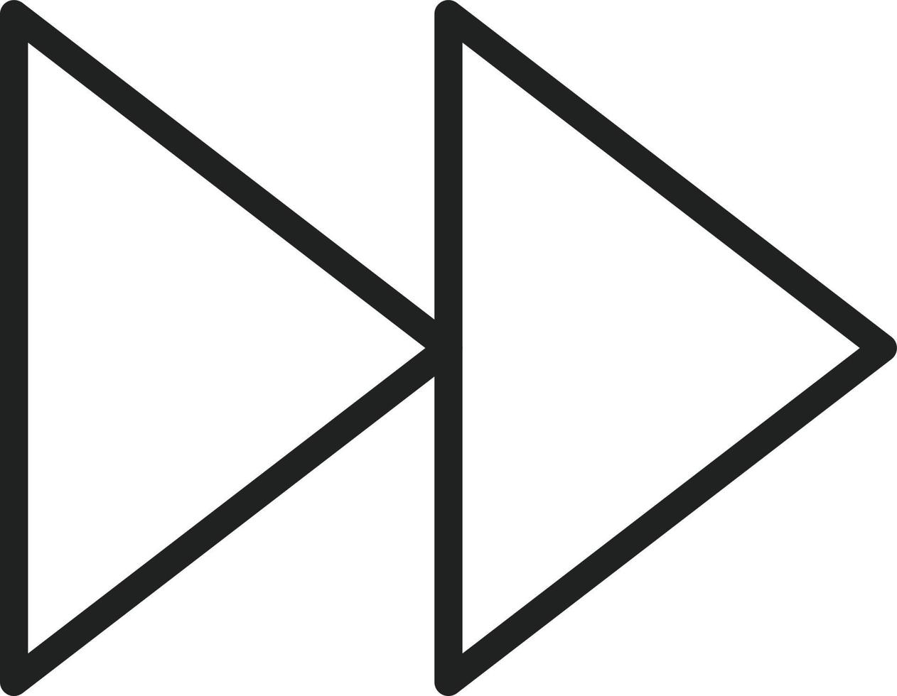 Forward Line Icon vector