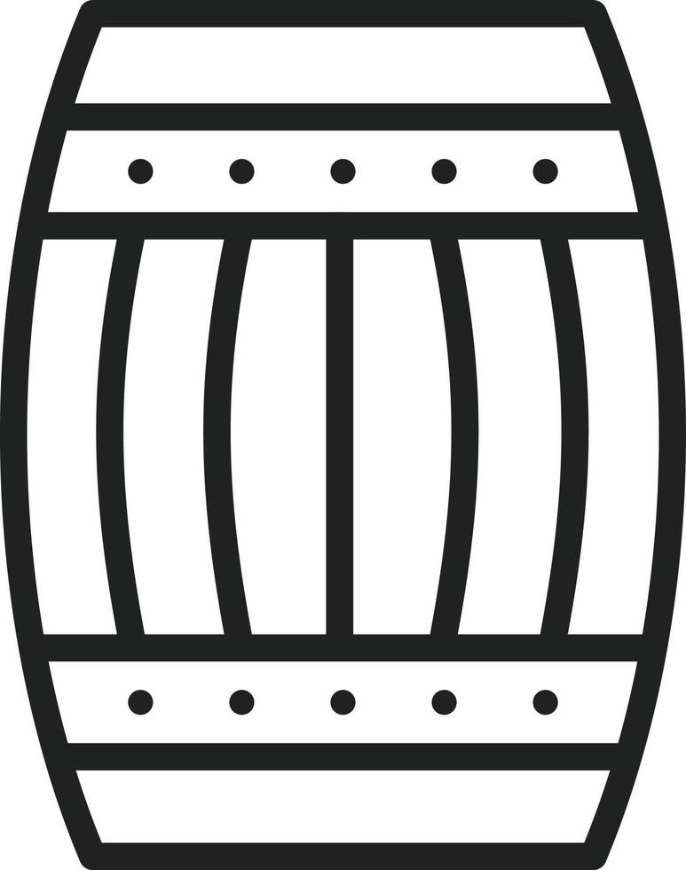 Barrel Line Icon vector