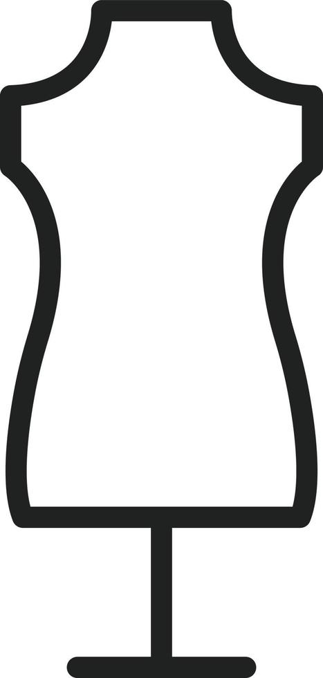 Dress Holder Line Icon vector