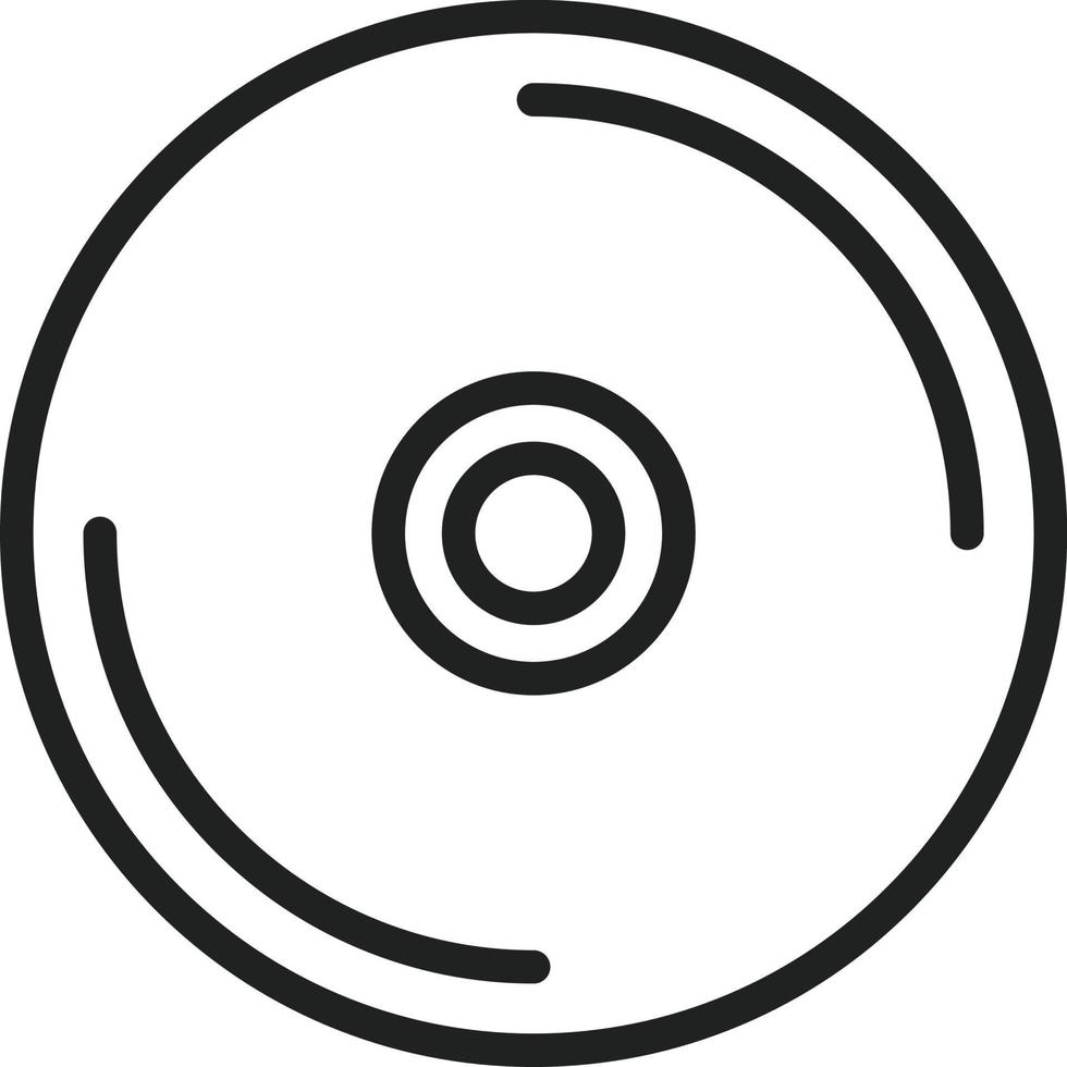 CD Line Icon vector