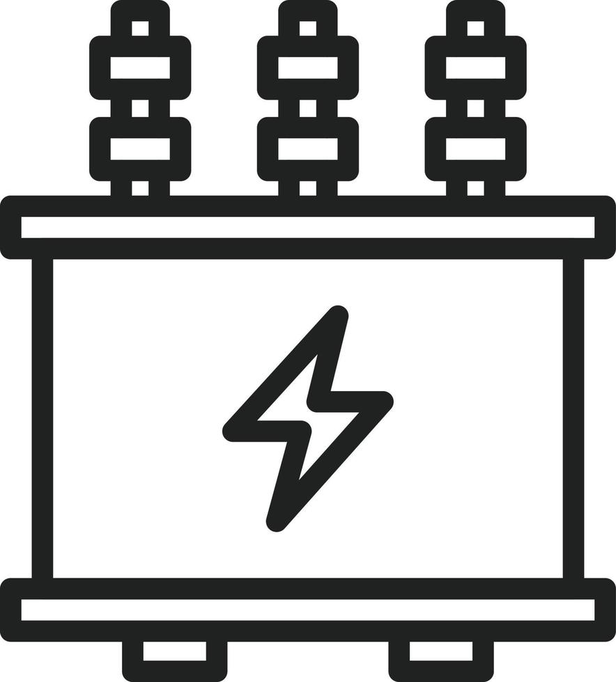 Transformer Line Icon vector