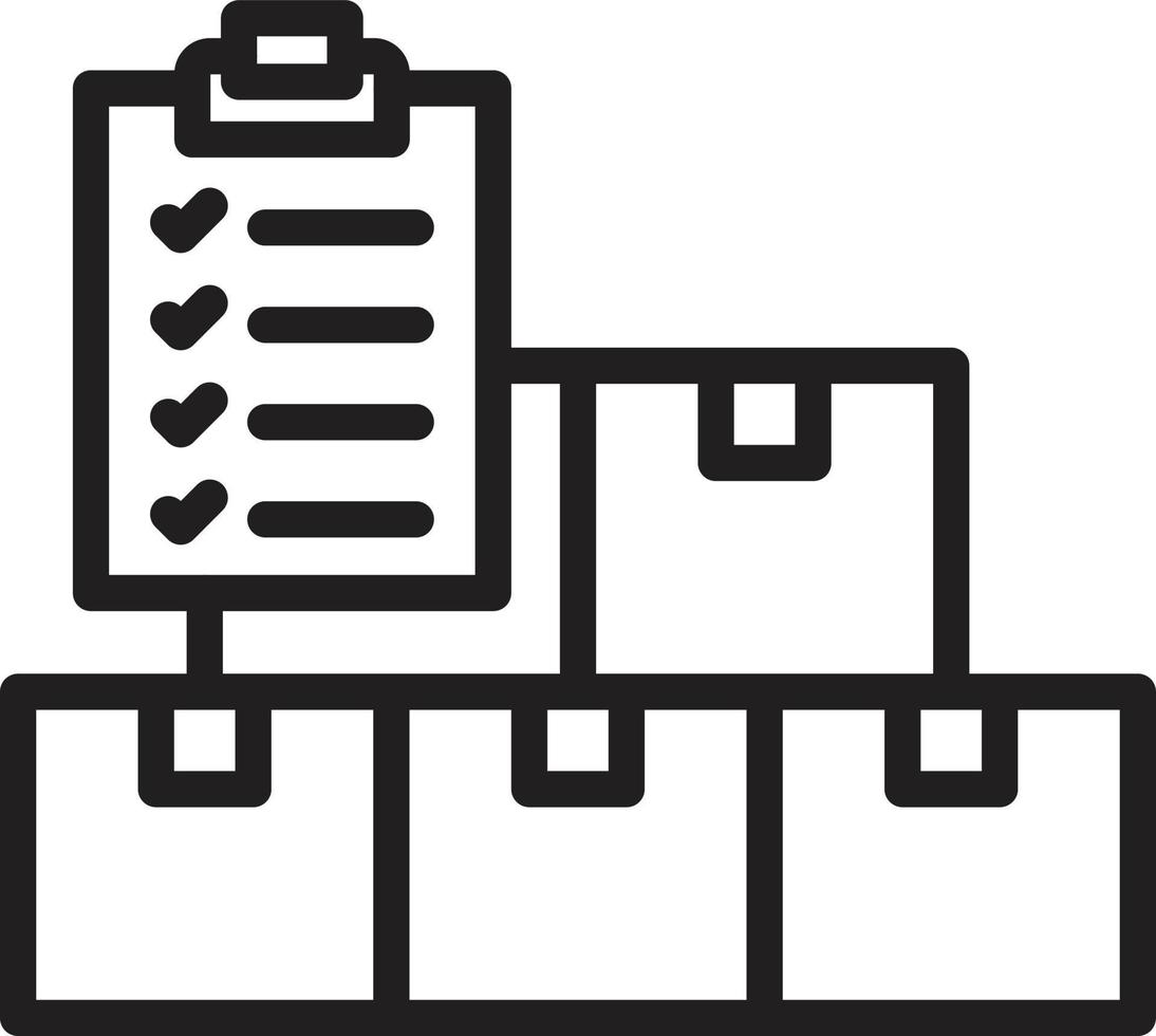 Inventory Management Line Icon vector