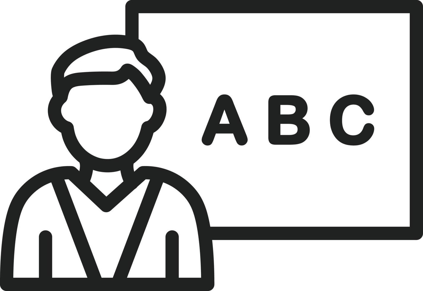Class Line Icon vector