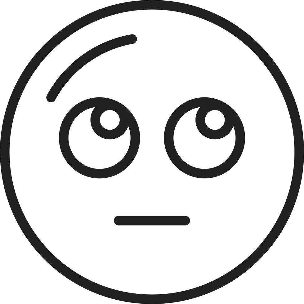 Face with Rolling Eyes Line Icon 7230269 Vector Art at Vecteezy