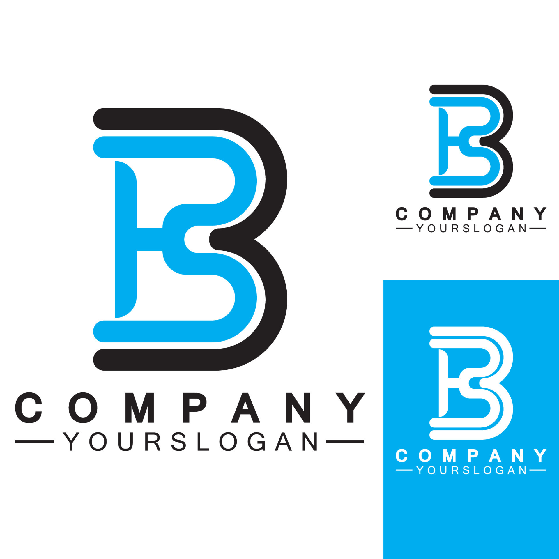 letter B logo vector, letter B business logo,Modern unique creative B ...