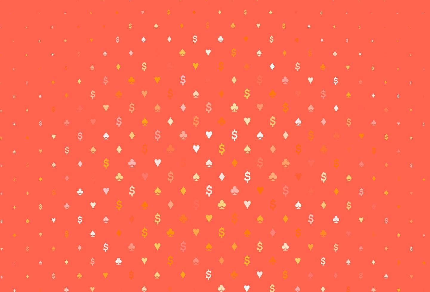 Light yellow, orange vector layout with elements of cards.
