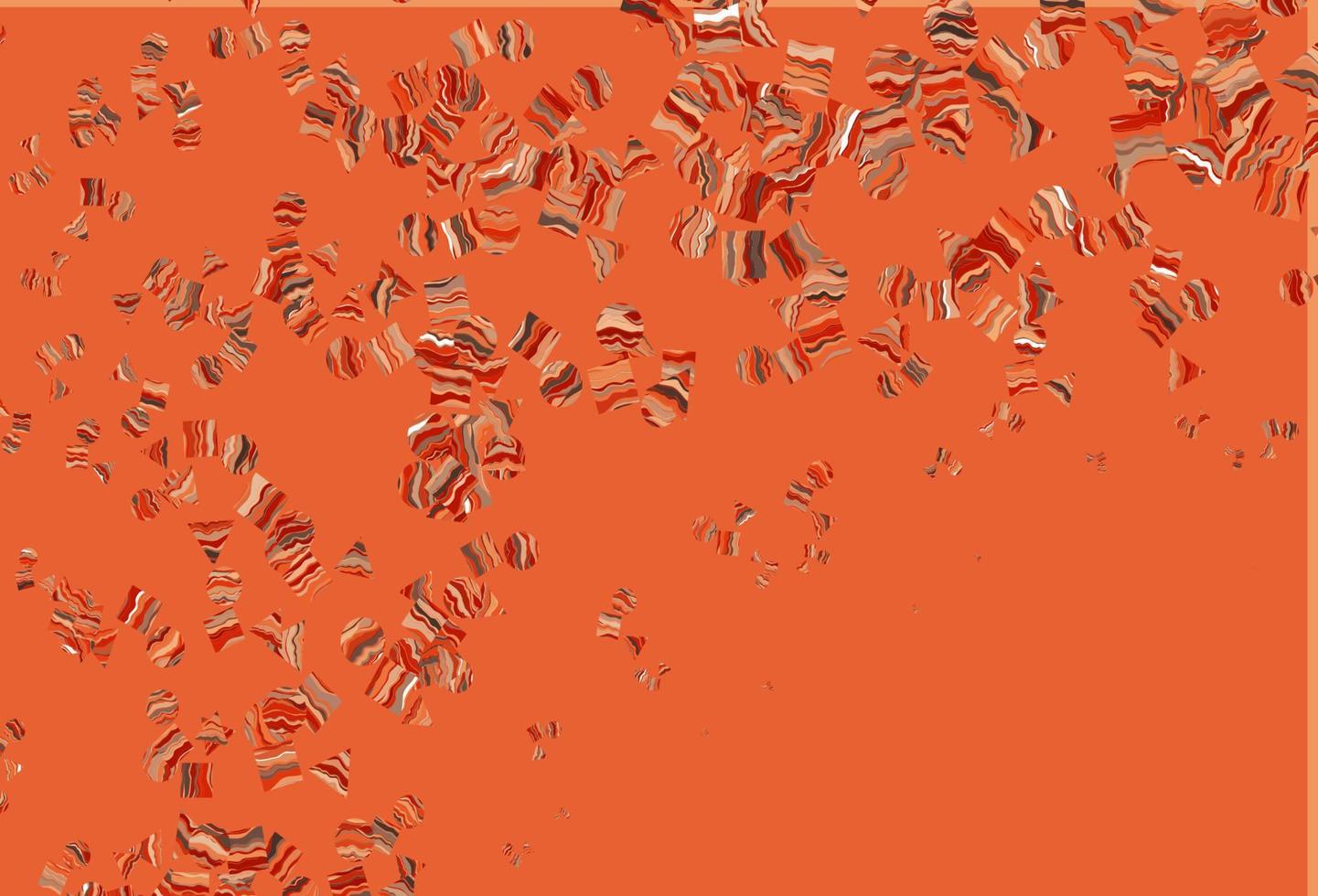 Light Red, Yellow vector backdrop with lines, circles, rhombus.