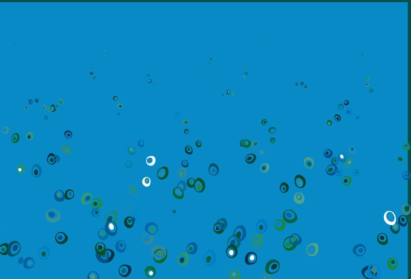 Light Blue, Green vector pattern with spheres.