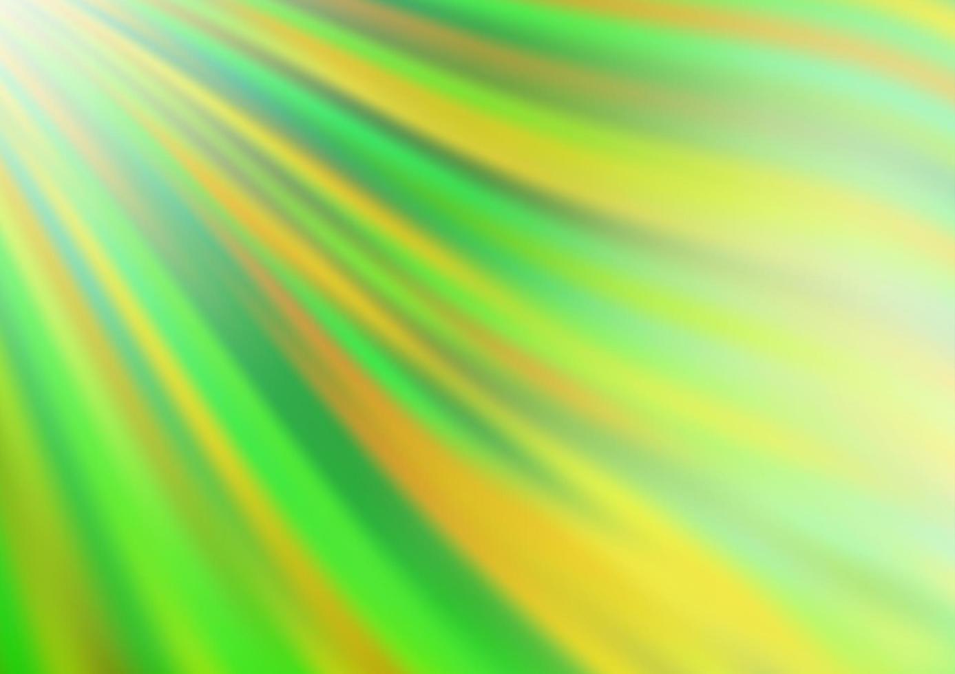 Light Green, Yellow vector template with lines, ovals.