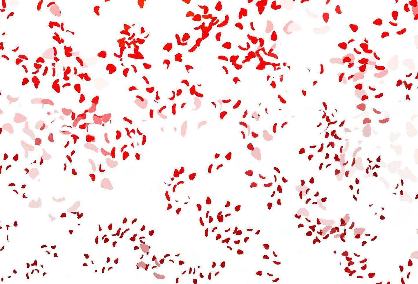 Light red vector template with memphis shapes.