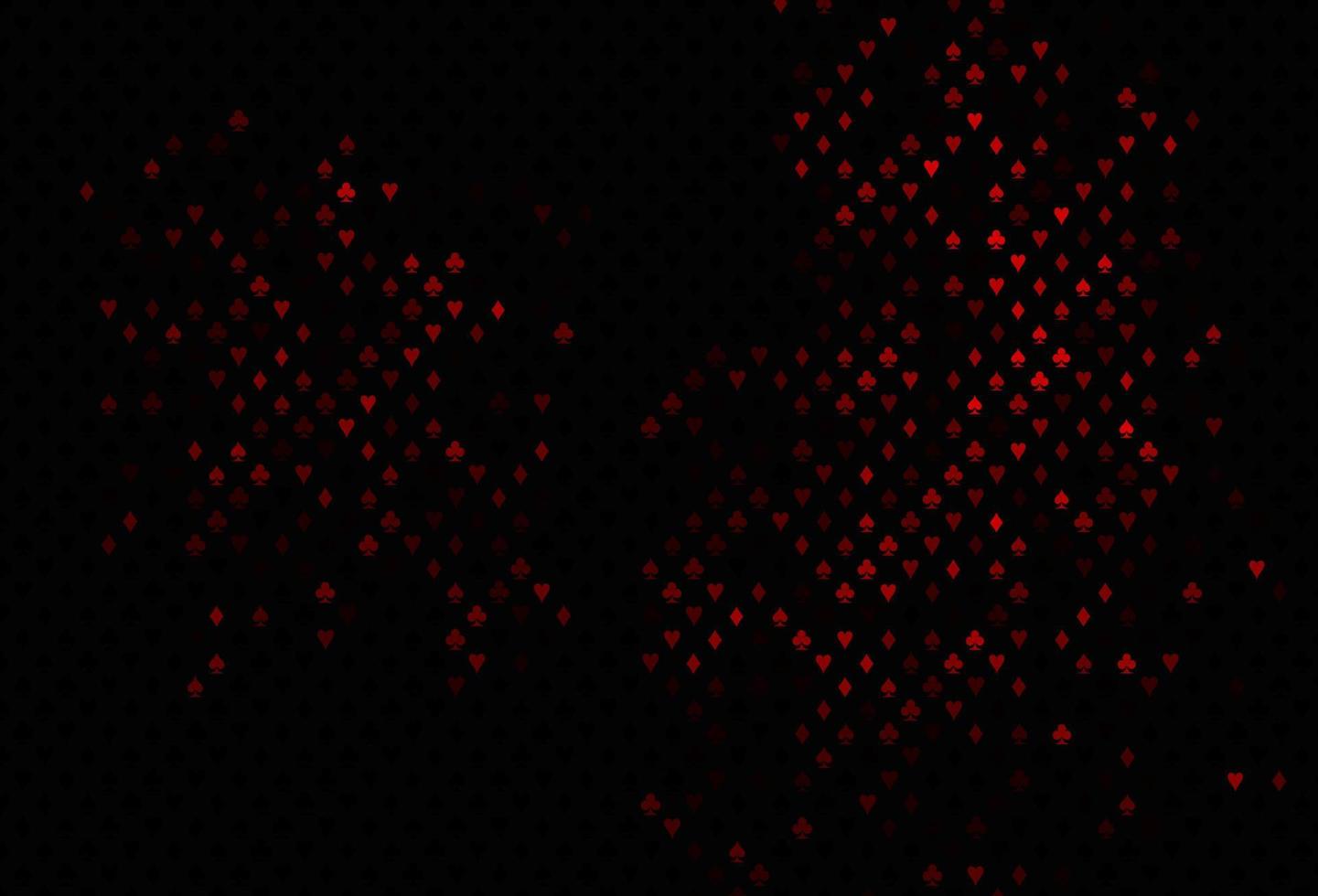 Dark red vector template with poker symbols.