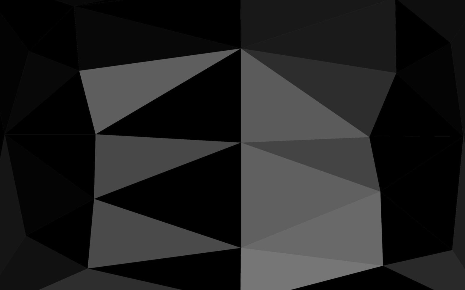 Dark Silver, Gray vector polygonal pattern.