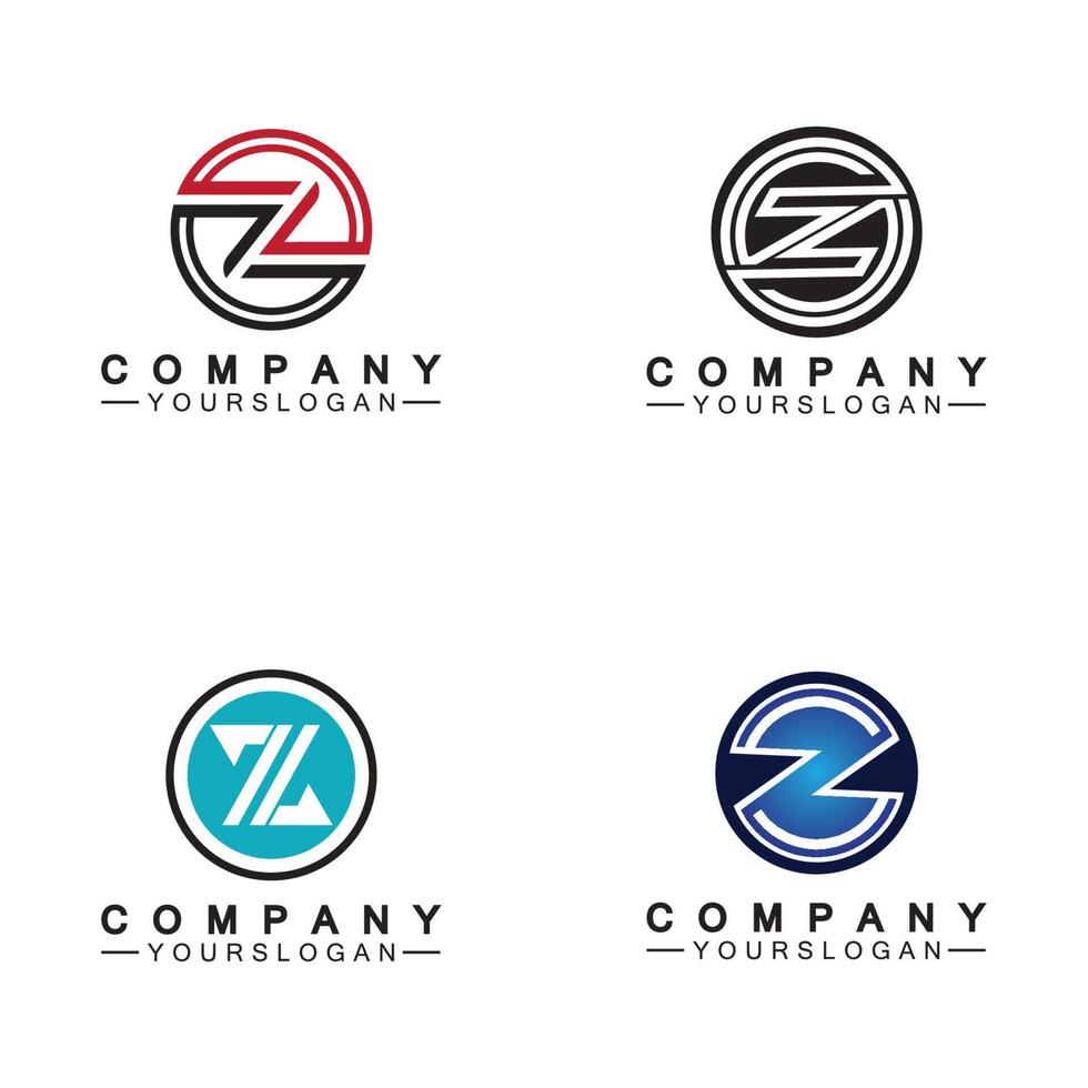 concepto de logotipo de letra z. símbolo de icono de monograma de fuentes creativas de letra z. vector