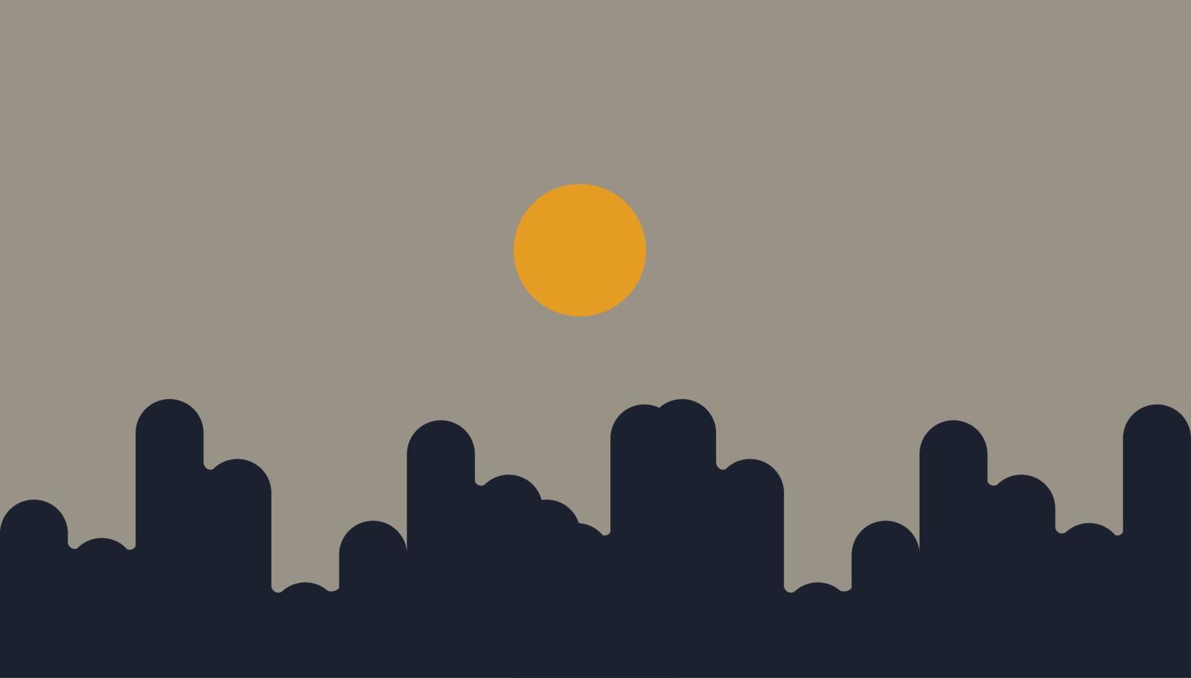 sunset dessert background vector