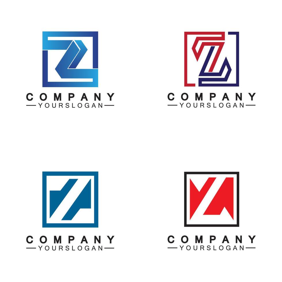 concepto de logotipo de letra z. símbolo de icono de monograma de fuentes creativas de letra z. vector