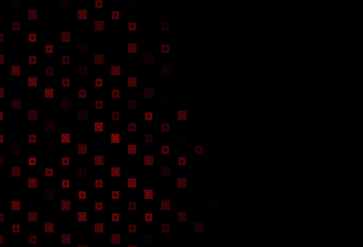 Dark Red vector layout with lines, circles.