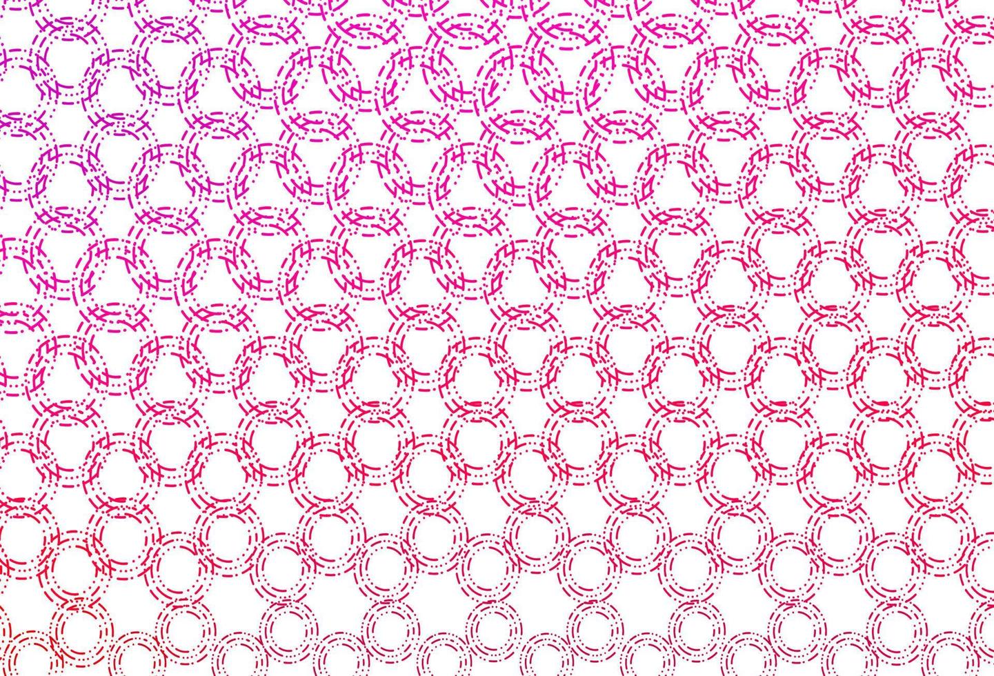 Light purple, pink vector background with bubbles.