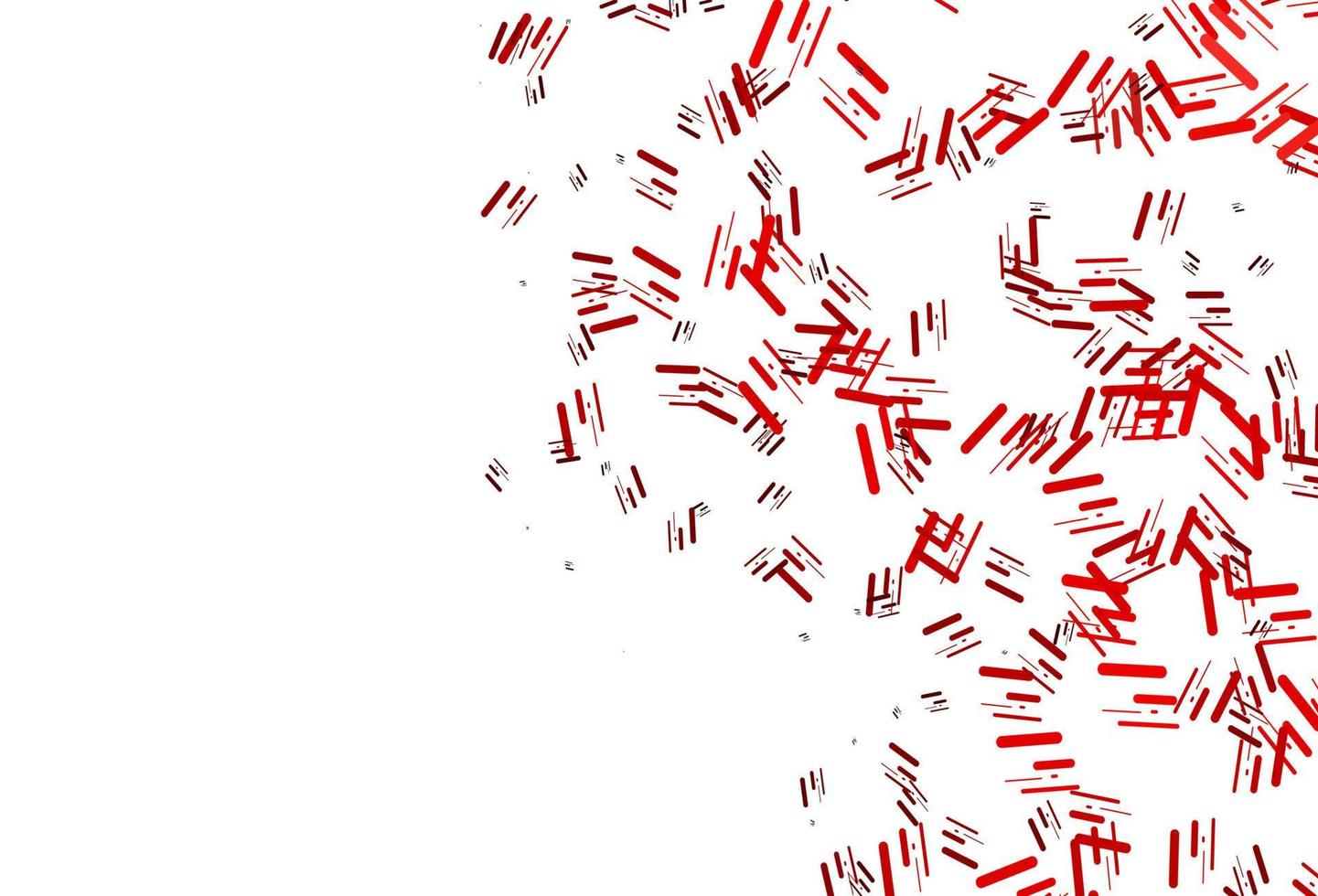 patrón de vector rojo claro con líneas estrechas.