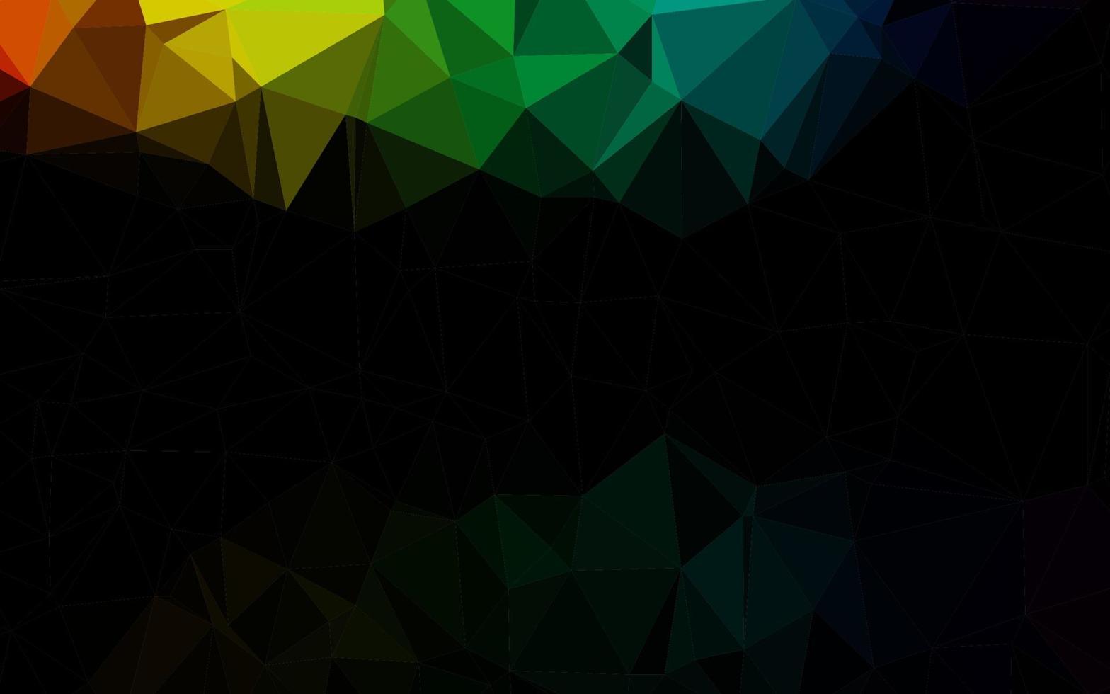 Dark Multicolor, Rainbow vector polygon abstract backdrop. 7230845 ...