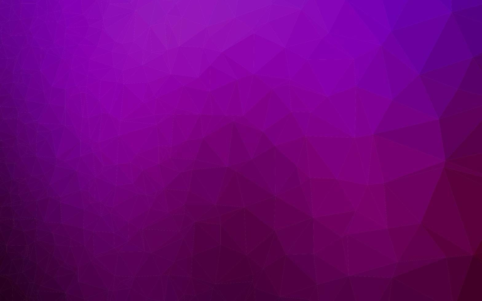 Dark Purple vector polygon abstract backdrop.