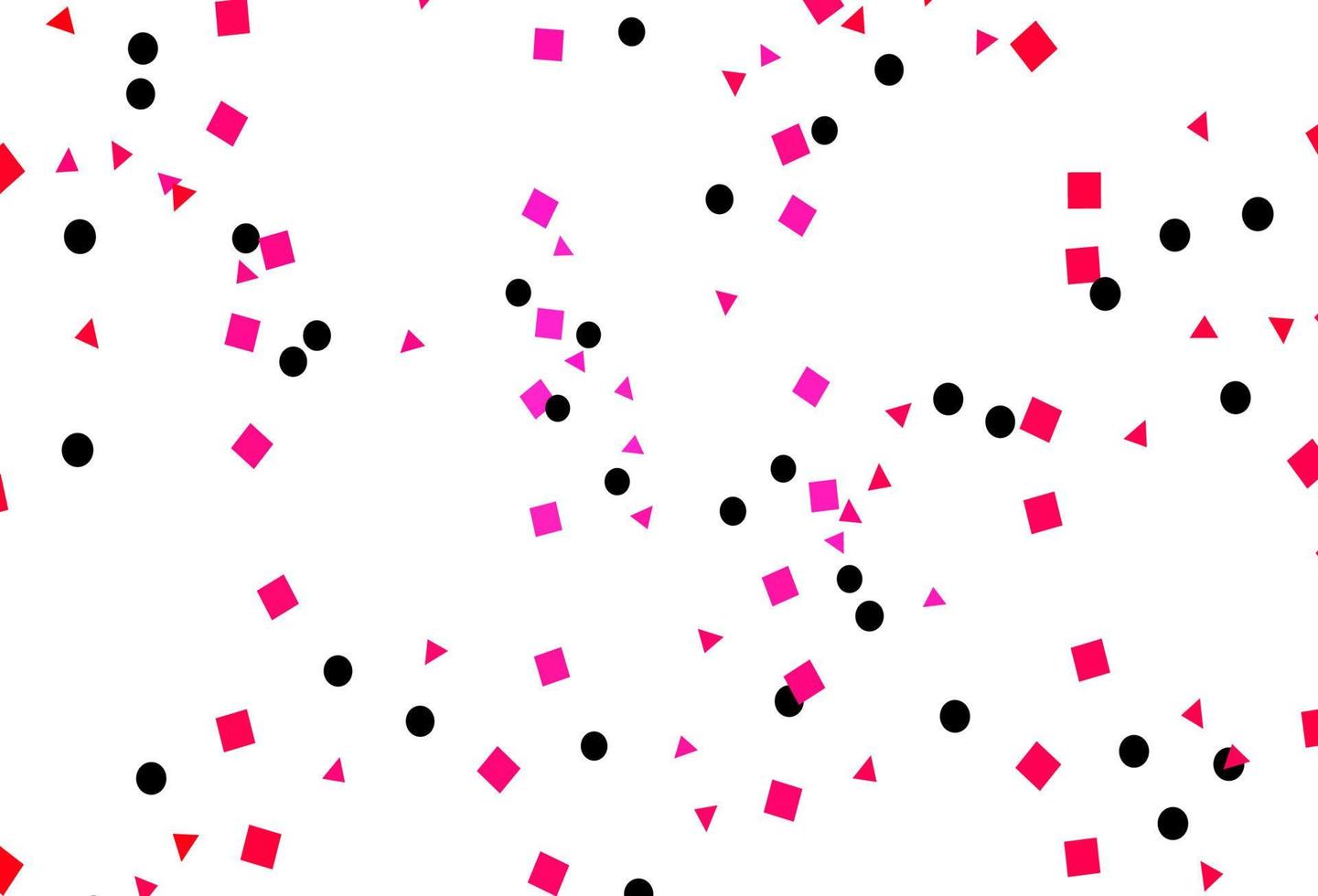 textura de vector rosa claro en estilo poli con círculos, cubos.