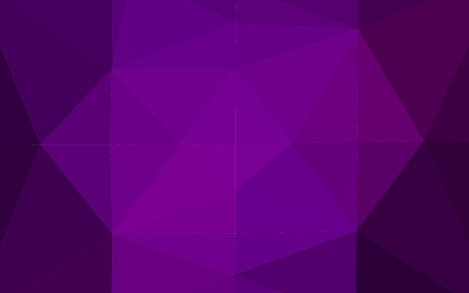 Dark Purple vector shining triangular background.