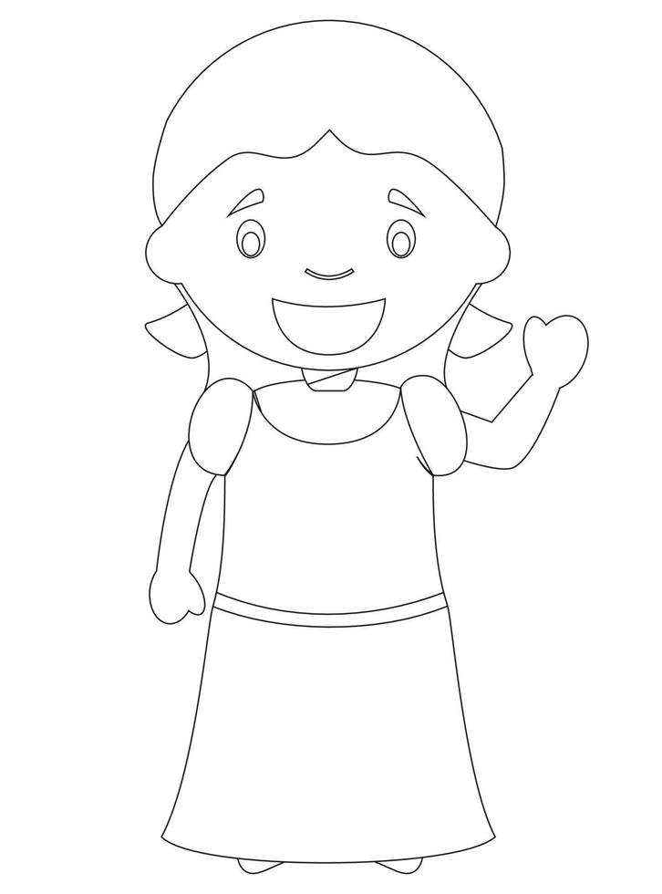 Fairy Tale Coloring Pages vector