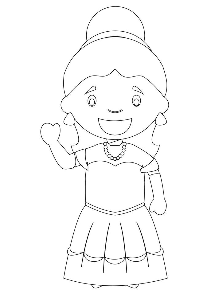 Fairy Tale Coloring Pages vector