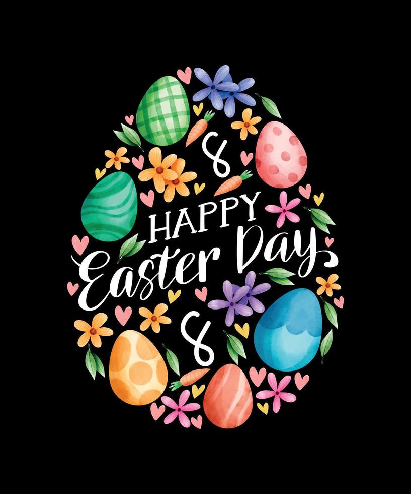 Easter T-shirt Design Templates vector