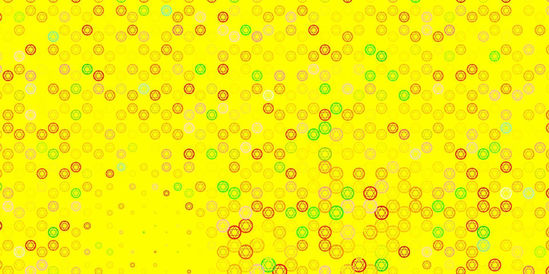 Light Multicolor vector pattern with magic elements.