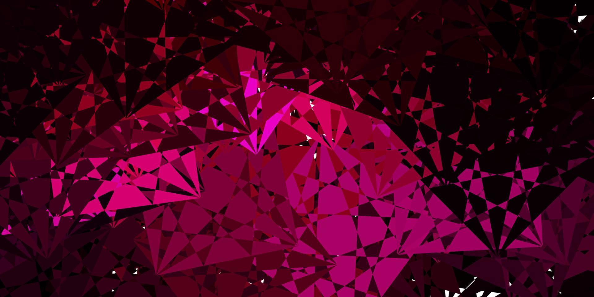 Light Pink vector background with polygonal forms.
